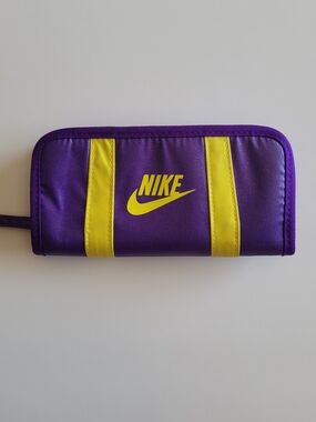 Nike Purple Wallet with Yellow Accents